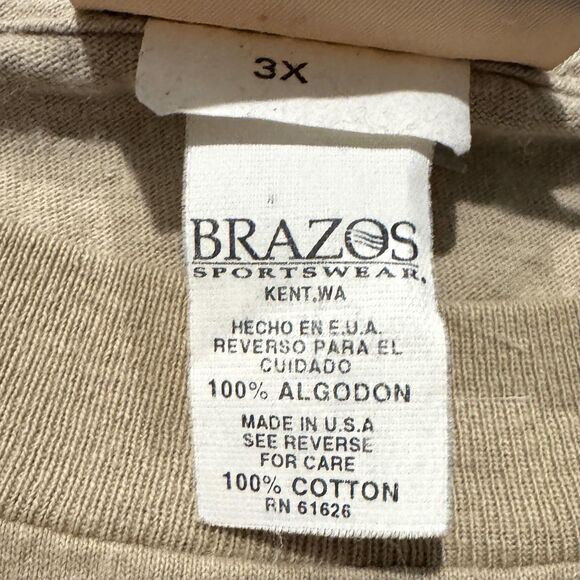 Vintage 90s Garfield Shirt Mens 3XL Wishin I Was Fishin Cartoon Graphic Made USA - Picture 9 of 10